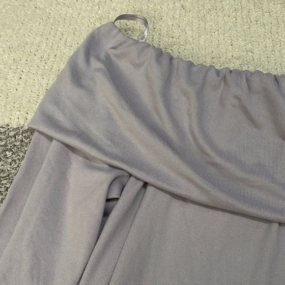 LOFT Lavender Off-Shoulder Top - Picture 3 of 5